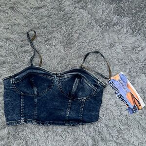 Denim Corset Top